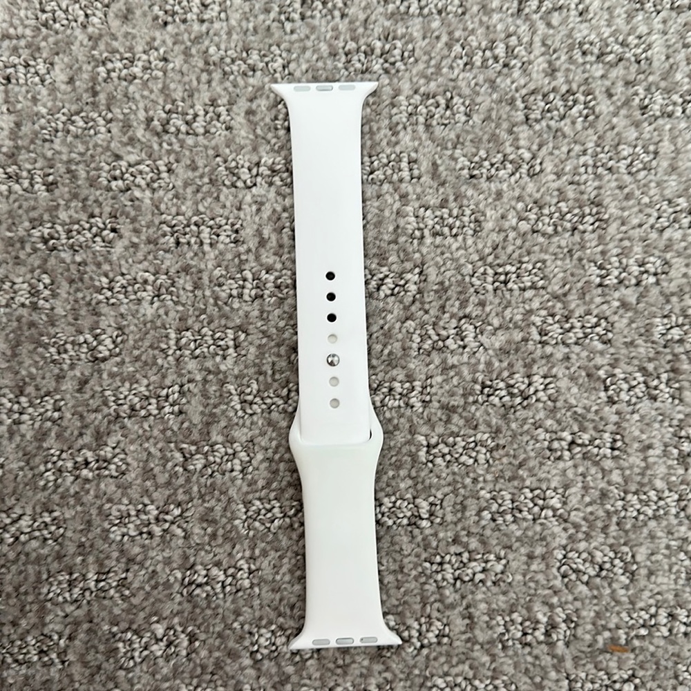White 42 MM Apple Watch Band Size M/L